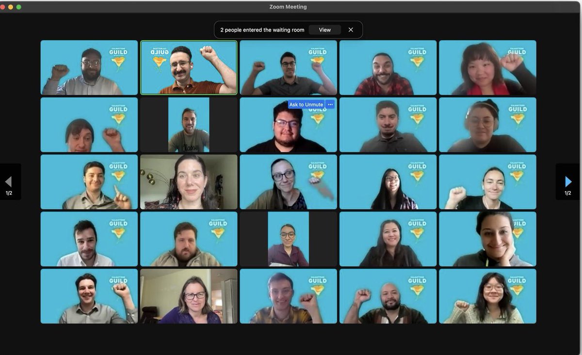 Big news! Today the CalMatters Guild went to the bargaining table for the first time. We are so excited to take this step and to get to a contract with management that makes CalMatters the best news outlet to work for in California. Thanks to all for your support so far. Onward!