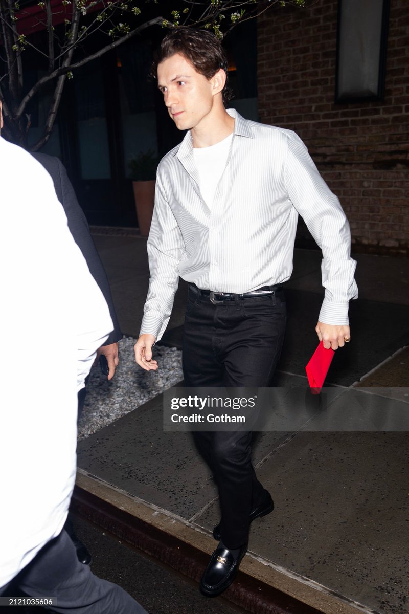 Tom Holland is seen arriving to Tribeca for today's FYC panel