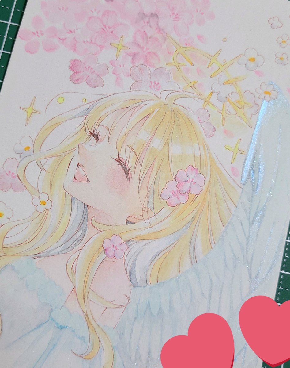 「天使…を描いてみました難しい!! 」|鈴もも🍑ｺﾋﾟｯｸ/水彩のイラスト