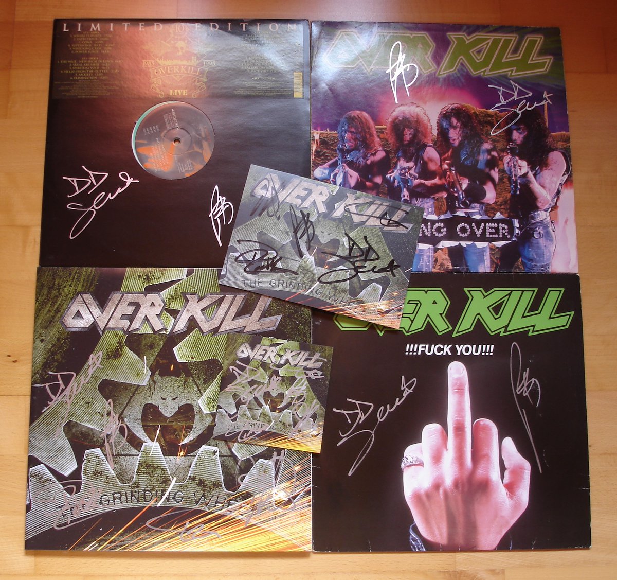 Overkill 🇺🇸🤘- signed Vinyl #Overkill #Thrashmetal #Metalcollection #Vinyl @OverkillBand