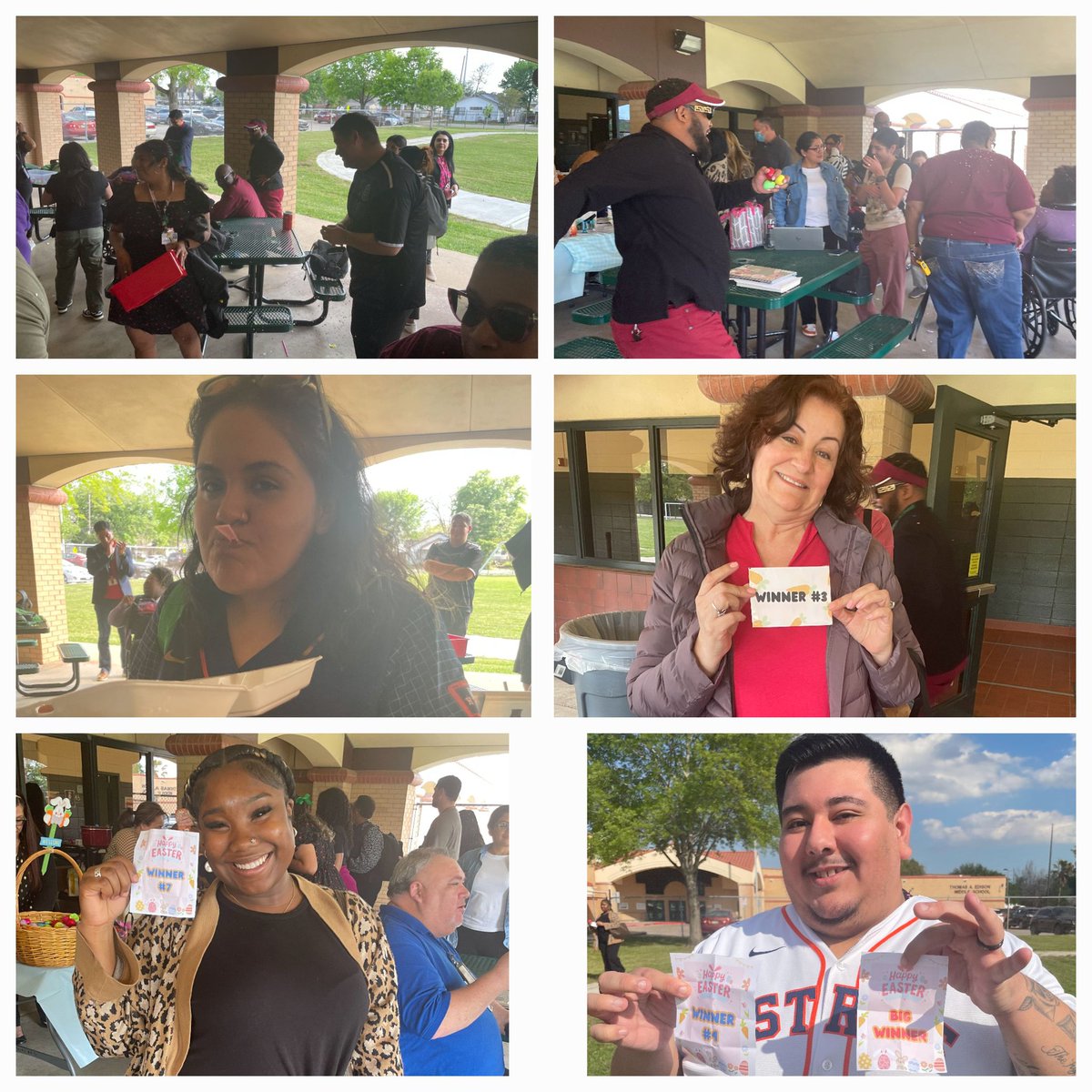 After our Thursday planning, the Edison Rangers were treated with Ice-cream Sunday and an Egg Hunt!!!! Congrats to our lucky winners! Happy Easter from the Edsion Team! @MrGuzmanHISD @maiyamoore26 @SNGonzalez7 @donawhi @TeamHISD @HoustonISD