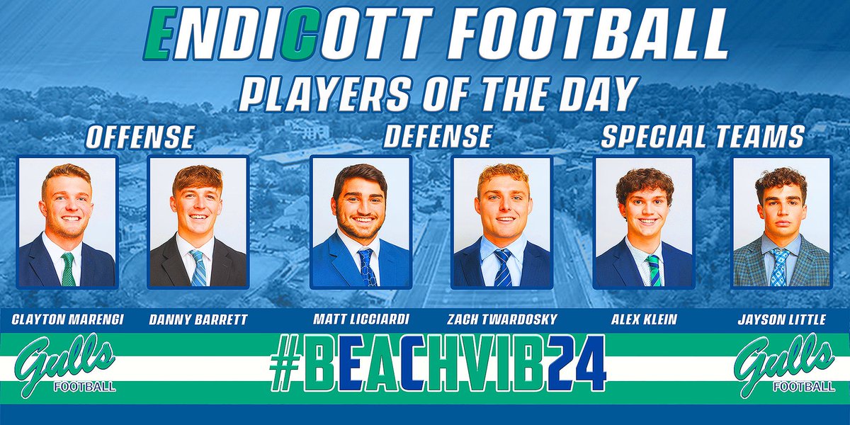 Congratulations to our “Players of the Day,” from Practice 1️⃣‼️

#BeachBall 🏈🐦🏖️
#BeachVib24☀️🌊