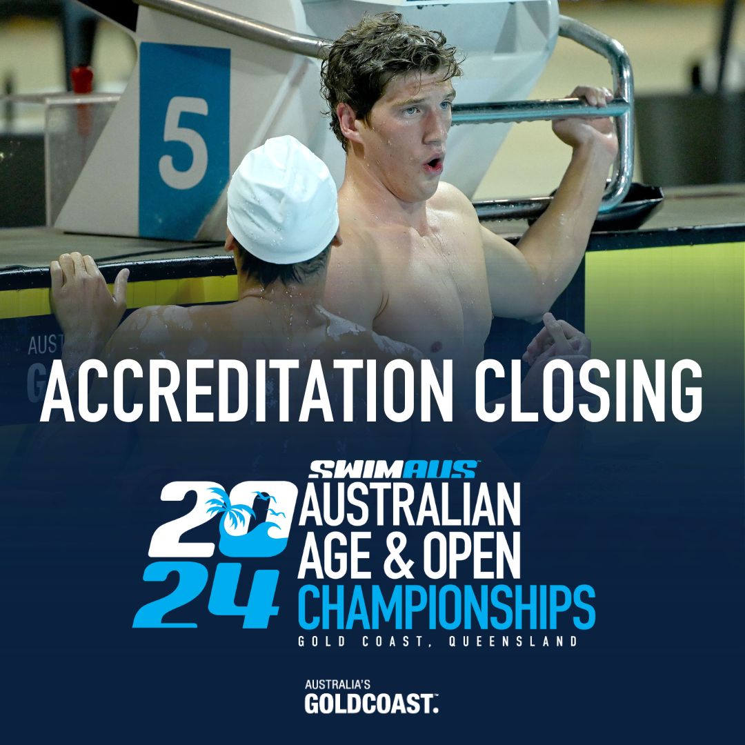 Accreditation for the Australian Open Champs, and late accreditations for the Australian Age Champs closes 11am (AEST) on the 2nd of April. * Please note that no late passes will be accepted for Age Champs after this date. 🔗 Find the links to accreditation on our website.