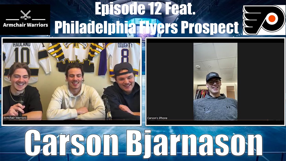 Philadelphia Flyers Goalie Prospect Carson Bjarnason joins the pod to chat his career and more!! As well the boys chat about hockey news and continue on with the three weekly segments, live on all platforms! #LetsGoFlyers 

buzzsprout.com/2300427/share