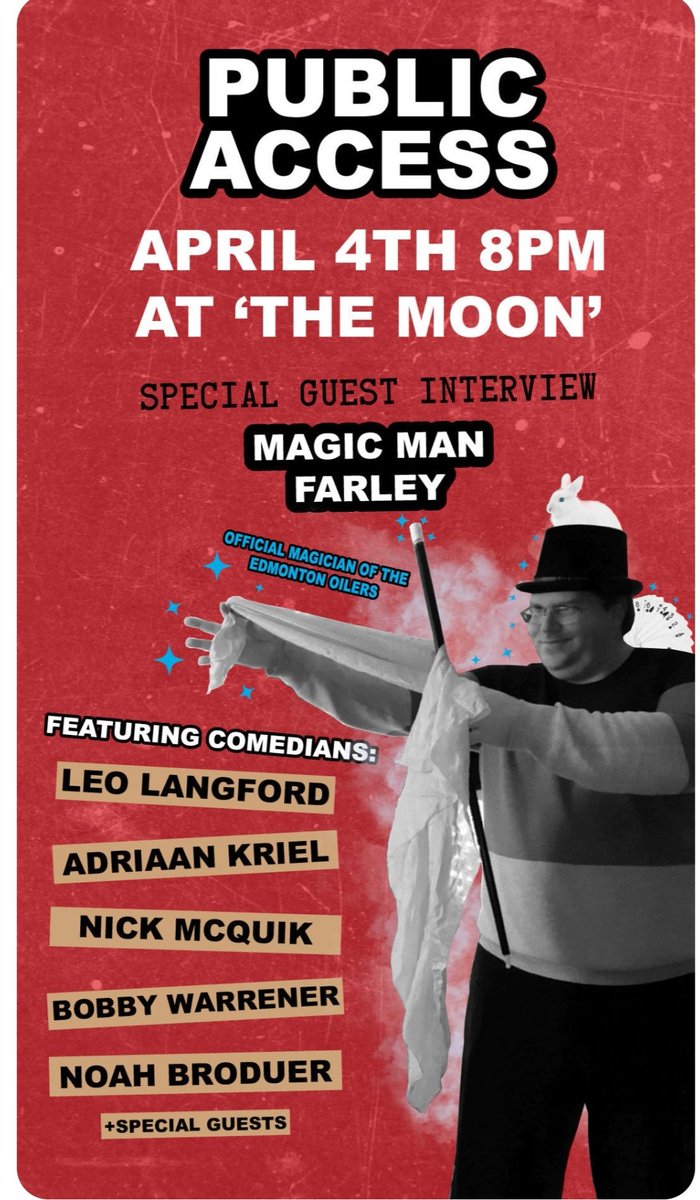 Looking forward to being interviewed with these amazing comics in Edmonton