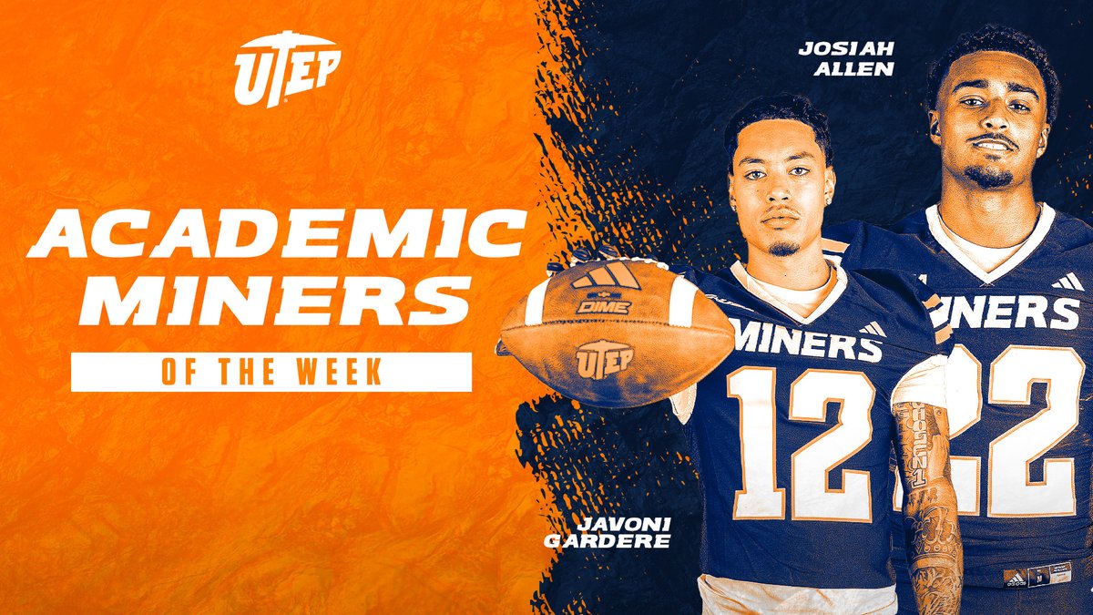 Congratulations to our 𝗔𝗖𝗔𝗗𝗘𝗠𝗜𝗖 𝗠𝗜𝗡𝗘𝗥𝗦 𝗢𝗙 𝗧𝗛𝗘 𝗪𝗘𝗘𝗞, Javoni Gardere and Josiah Allen‼️ #WinTheWest | #PicksUp