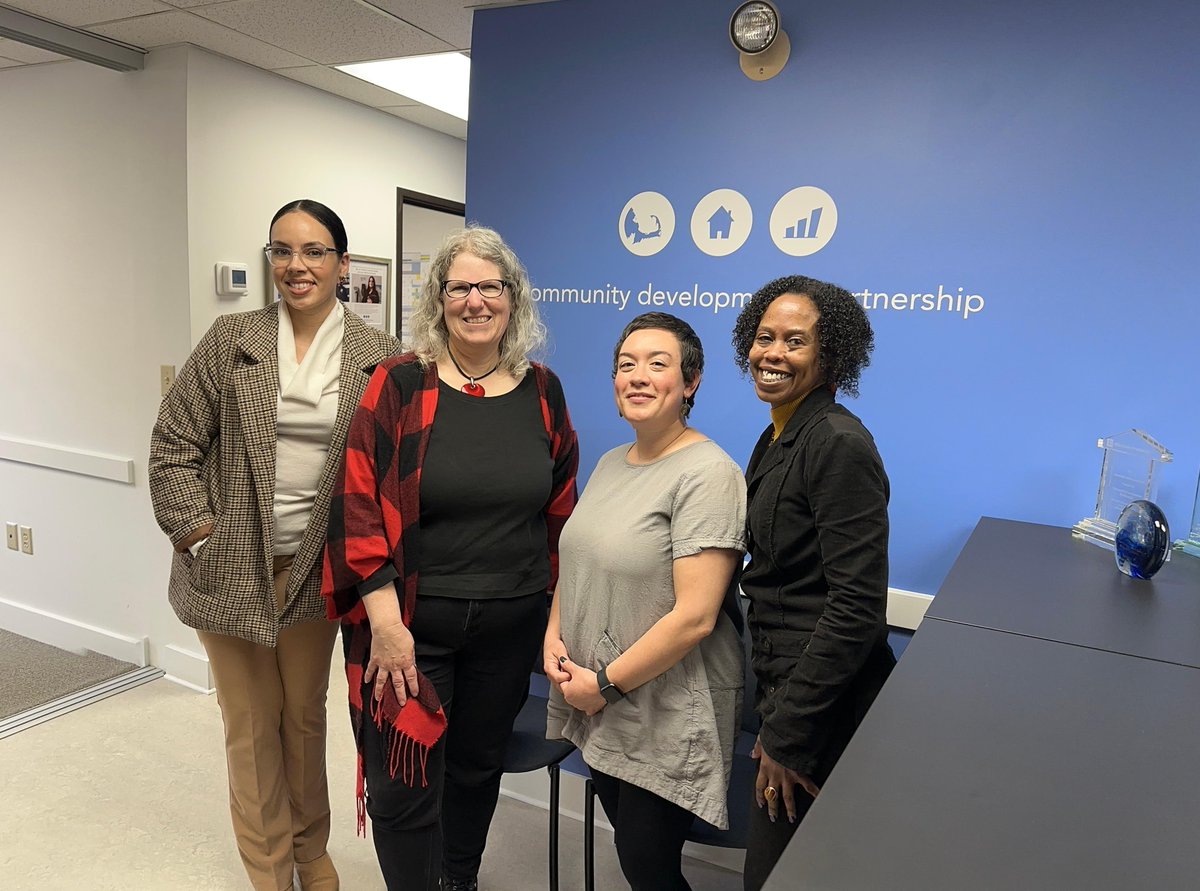 Yari DeJesus and Shirronda Almeida had the privilege of visiting our partners at the Community Development Partnership. They were also joined by Andrea and Pam from their team. #MACDC #CommunityDevelopment