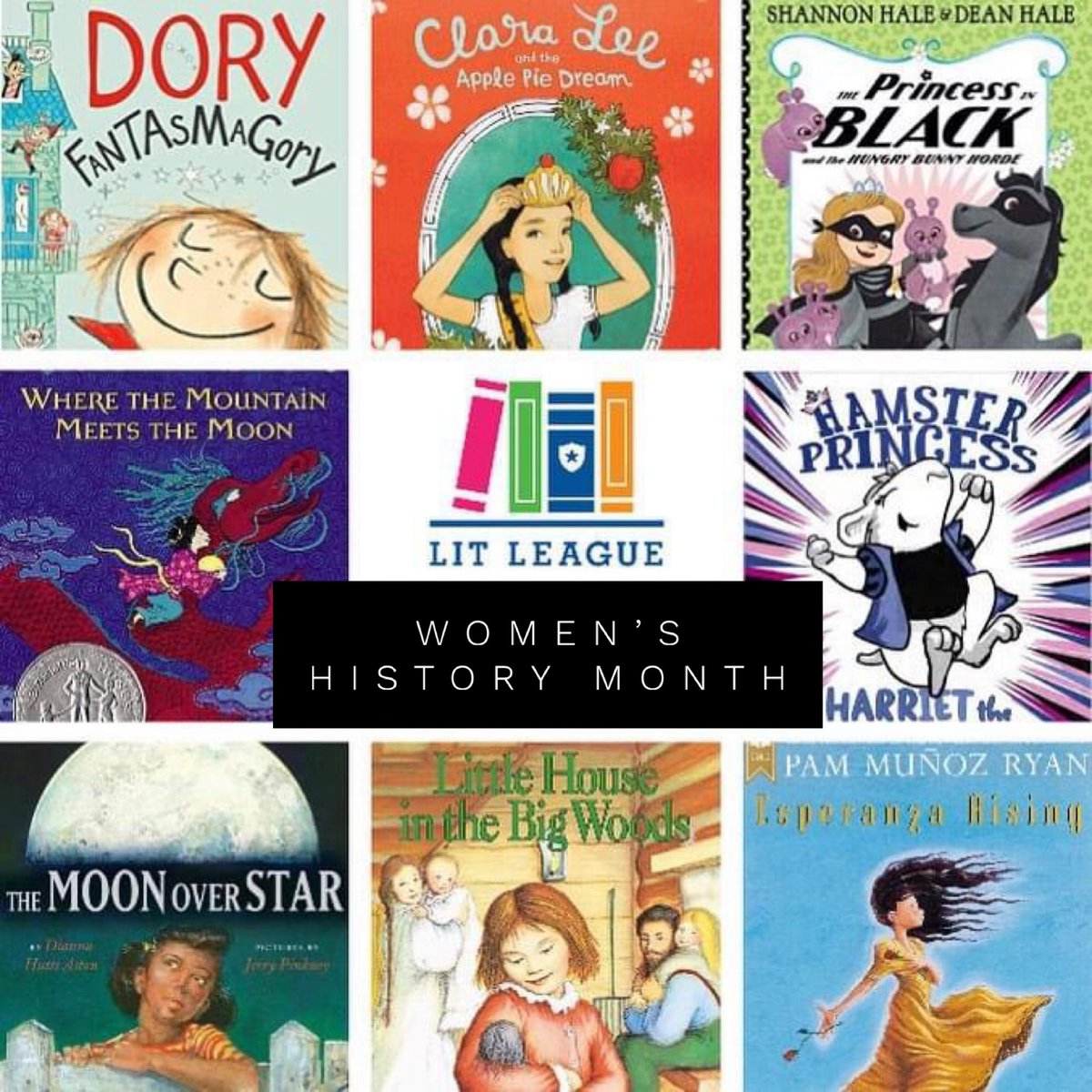 What better way to celebrate Women’s History Month than with reading? Our Lit League boxes feature so many great books centered on strong female characters! Some of these are historically inspired. #WomenHistoryMonth #girlswithgumption #celebratewithreading @pammunozryan
