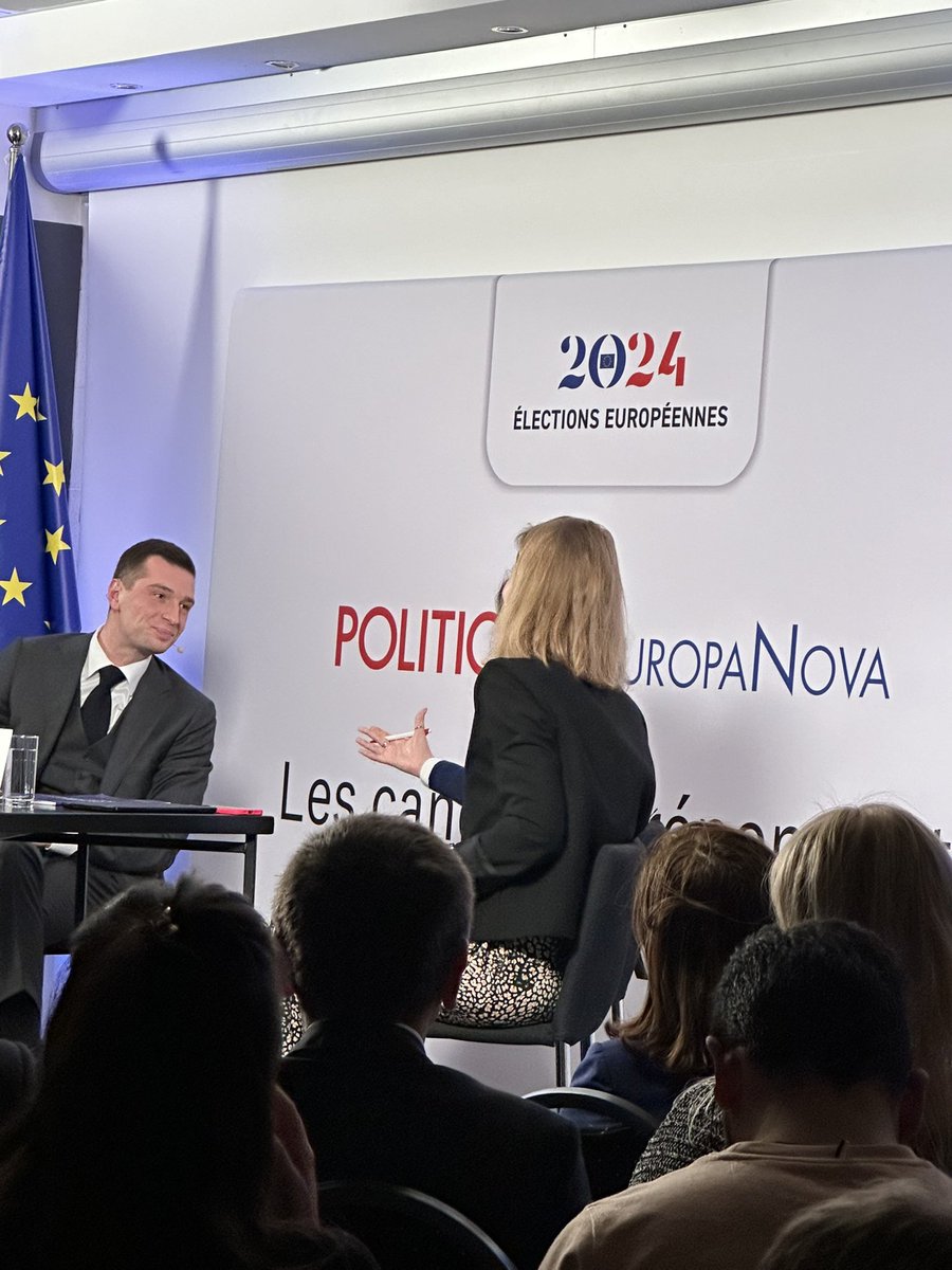 🇪🇺 Ce soir, EuropaNova en partenariat avec POLITICO inaugure une série d'entretiens spécialement dédiés aux candidats pour les élections européennes. Ce soir un débat public avec Jordan Bardella. Réservez dès à présent le mercredi 3 avril à 18 heures pour le deuxième débat…