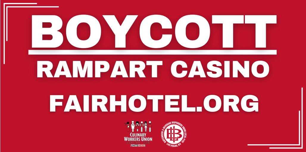 RELEASE: Culinary Union & @unitehere announce boycott of @RampartCasino, inquire about gaming license - Culinary Union is concerned that a Lalji family business is engaged in a labor dispute in Vancouver & fully supports the strikers of @UniteHere40. culinaryunion226.org/news/press/cul…