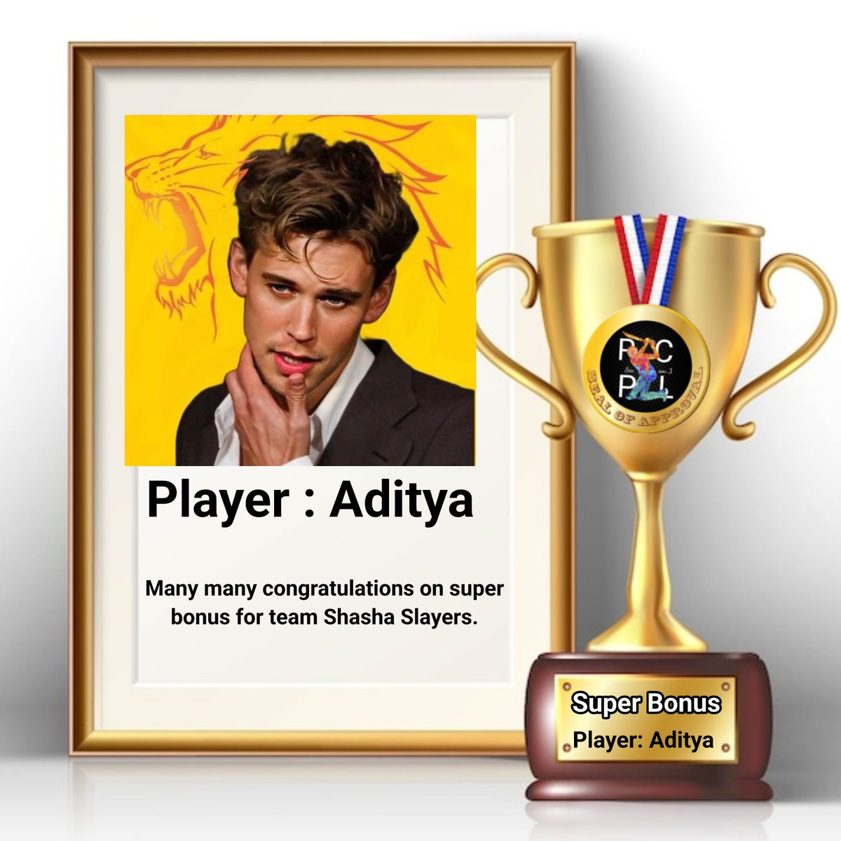 RCPLT20's tweet photo. Congratulations @gravityupside on winning second super bonus for team Shasha Slayers. Your dedication and commitment is incredible. Keep up the good work. All the best. #Superbonus #ShashaSlayers https://t.co/2C4fHjjAEU