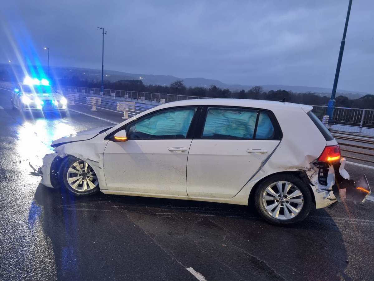 ASPRoadSafety's tweet photo. Today @HighwaysSWEST closed the M48 bridge due to high winds, however this driver decided to ignore the signs &amp; got caught out by a heavy gust, This action not only put their life in danger but also those of the responding emergency services. It’s closed for a reason! @ASPolice https://t.co/aA0Zs8Wofa