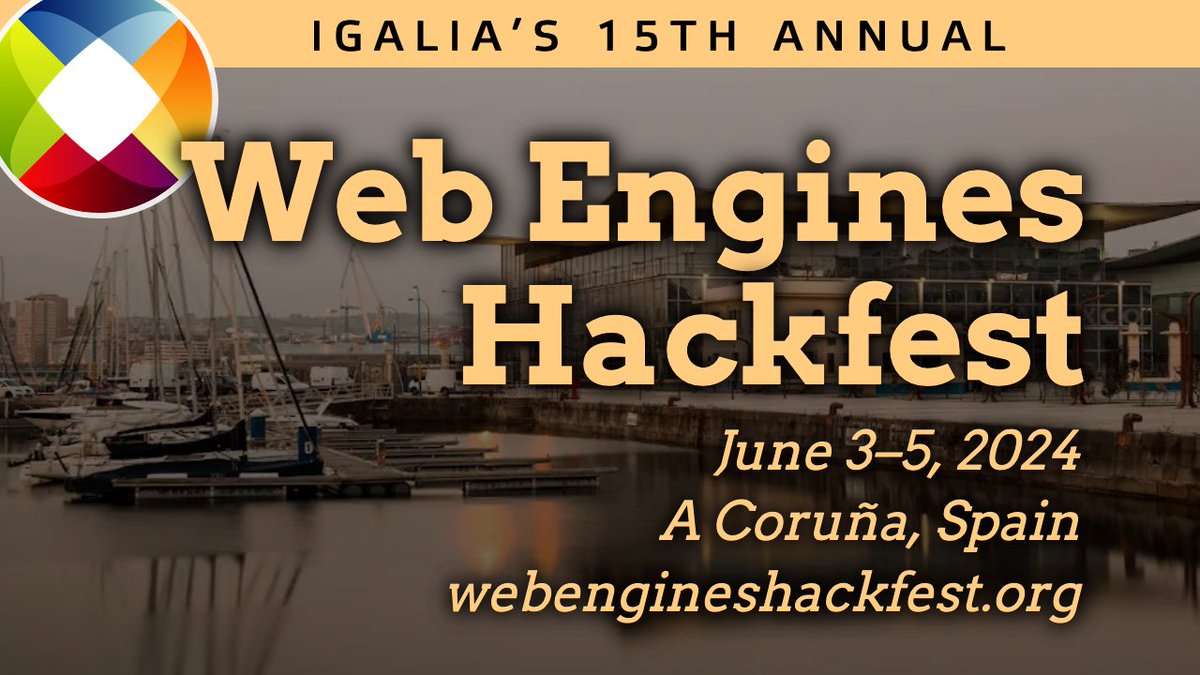 Announcing Igalia's 15th Annual Web Engines Hackfest! Join us for three days of discussions, brainstorming sessions, and hands-on collaboration! More information, including how to propose a breakout session or submit a talk: igalia.com/2024/03/28/Web…