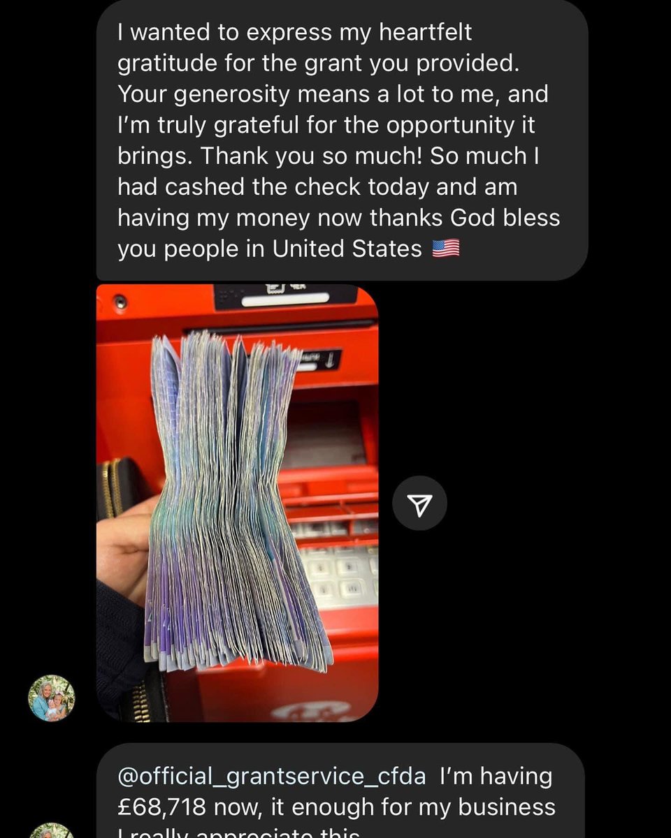 Great news from Mrs. Lisa Knee in the UK! She was initially hesitant to apply for a grant through our website due to past scams, but we reassured her of our authenticity and she took the chance. Now, she has successfully received a grant of £68,718 in her local currency. Congrats