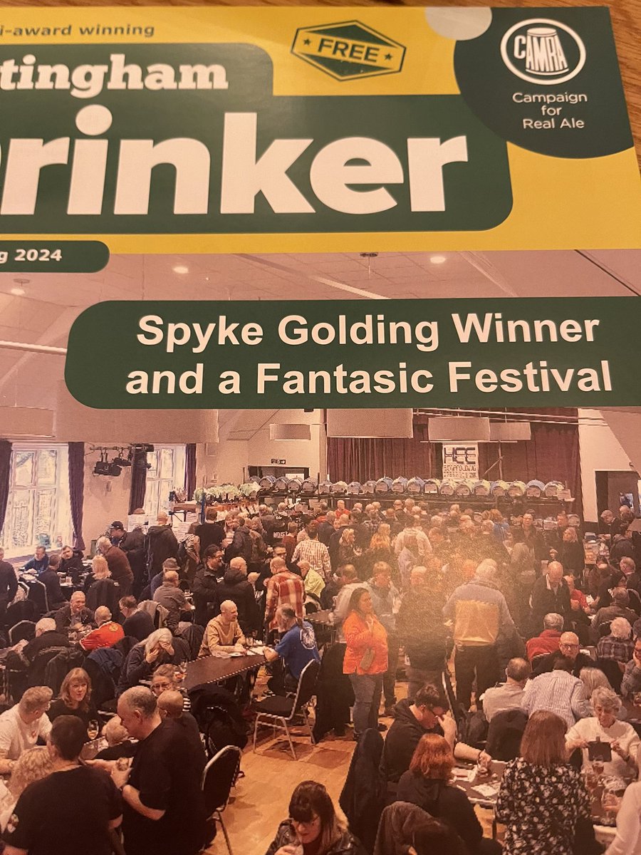 Someone can’t spell 😂 gone downhill since I stopped doing it! <a href="/NottinghamCAMRA/">Nottingham Drinker</a>