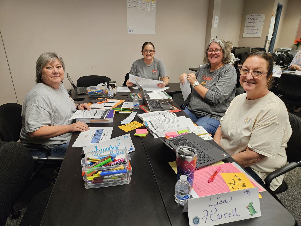 MiddleGaRESA's tweet photo. The 23-24 #MGRESA Literacy Consortium wrapped up a year of learning with activities to help support the new GA ELA standards. We can't wait to see these educators use what they've learned to support student literacy in their schools! @TomberlinBonnie @AlligoodJuli @daaj14 https://t.co/m7o5W5pH7f