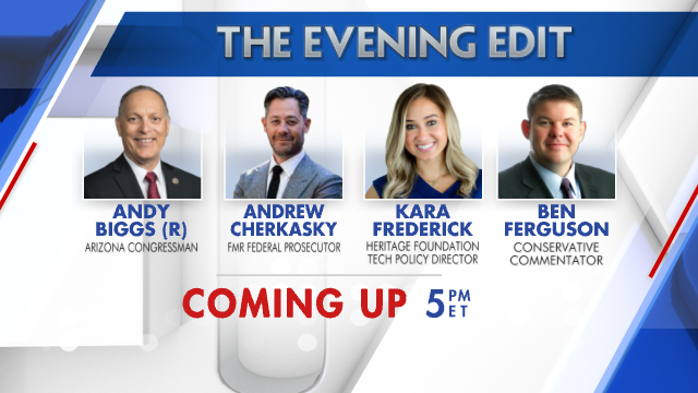 .@djheakin @JoeGamaldi @ByronYork @KayleeDMcGhee @RepAndyBiggsAZ @CherkaskyLaw @karaafrederick @benfergusonshow Joining us tonight on The Evening Edit 5PM ET/2PM PT on @FoxBusiness with @LizMacDonaldFOX . Be sure to tune in!