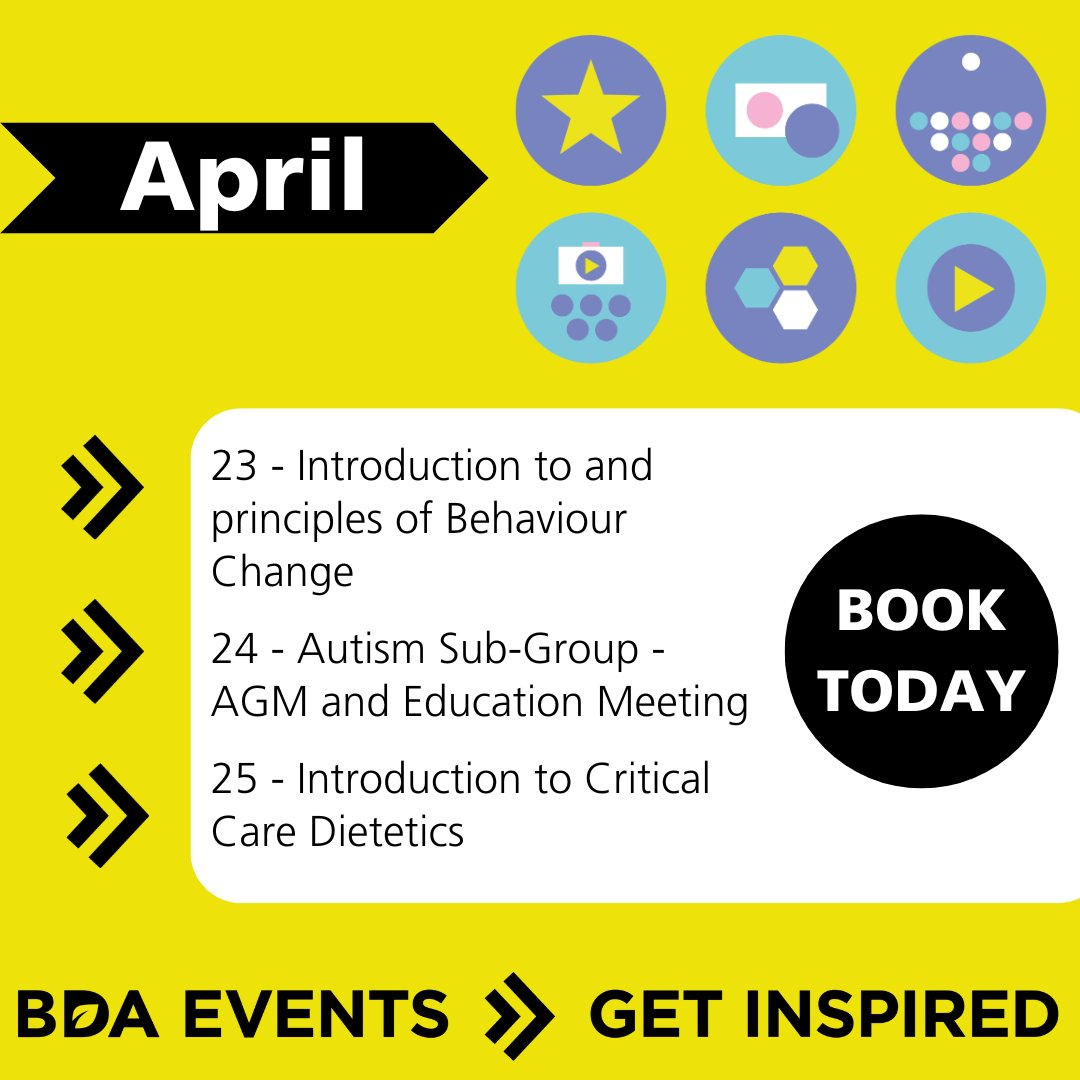 📅 Check out the upcoming events and courses in April - there are lots of fantastic opportunities to gain CPD. Book your next event today: bda.uk.com/events/calenda…