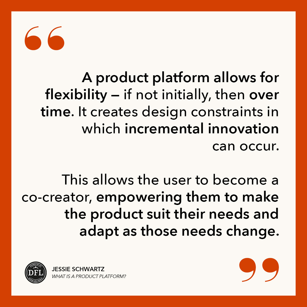 TheDFLGroup's tweet photo. DFL demands that we design evolutionary product platforms that can be innovated on over time, not just products. 👍

#DesignedForLife #productplatforms https://t.co/fyHbsmibUU