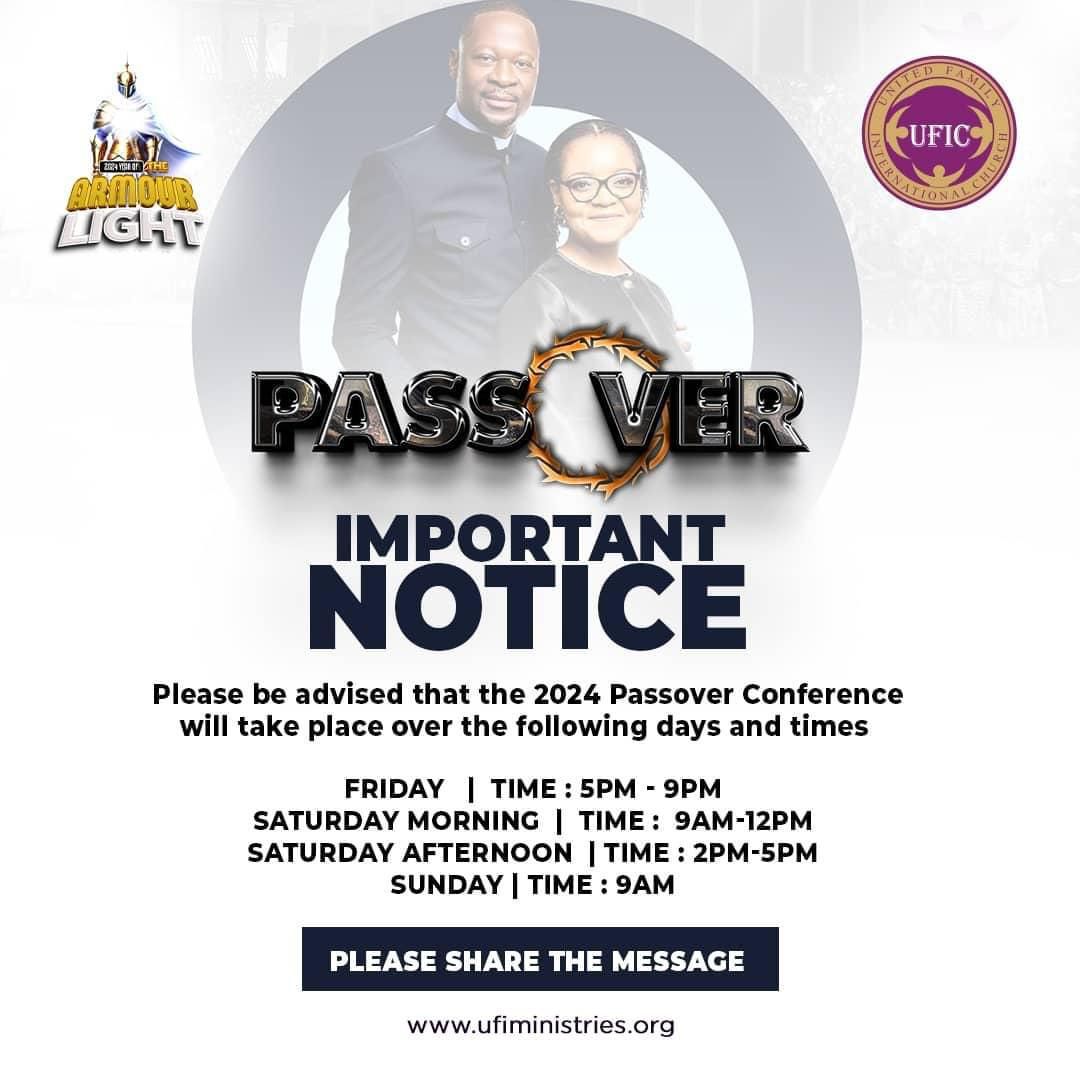 3 days of Sharing Life! #passover2024 #RuthEmmanuelMakandiwa #EmmanuelMakandiwa #UnitedFamilyInternationalChurch