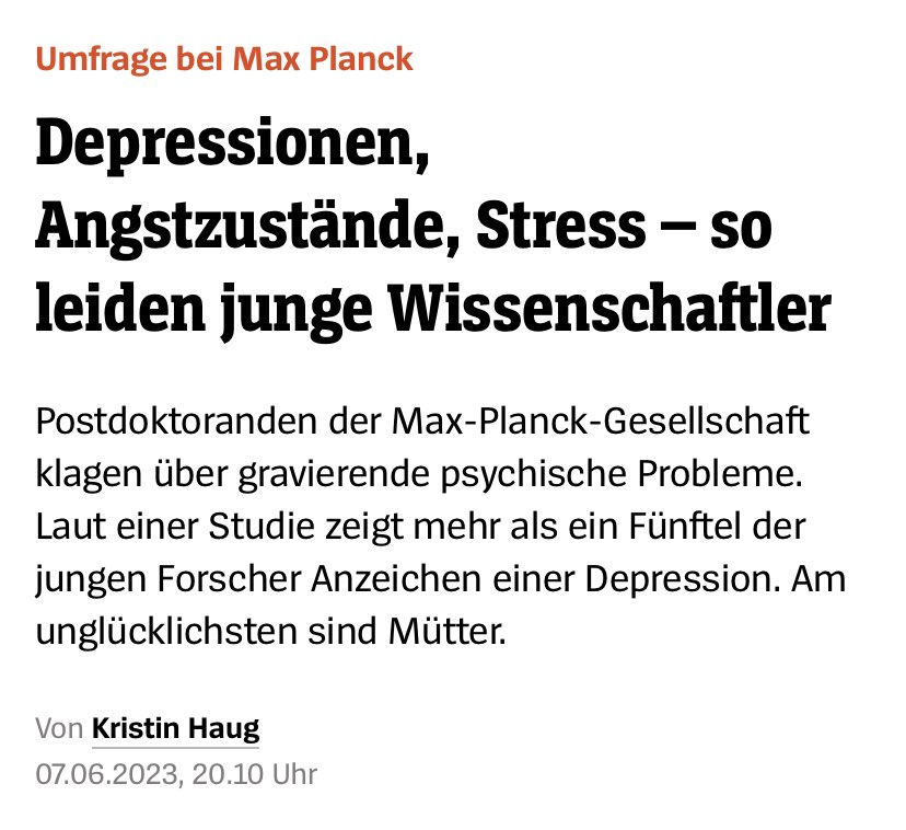 Erinnerung an Juni 2023. Depressionen & Angstzustände, nicht weil man zu dem Zeitpunkt so dringend den Wunsch hatte, noch schneller als PostDoc aus dem System zu fliegen. Der #Ampelmurks zum #WissZeitVG wird die Lage für #IchBinHanna verschärfen. Es ist so bitter & unerträglich.