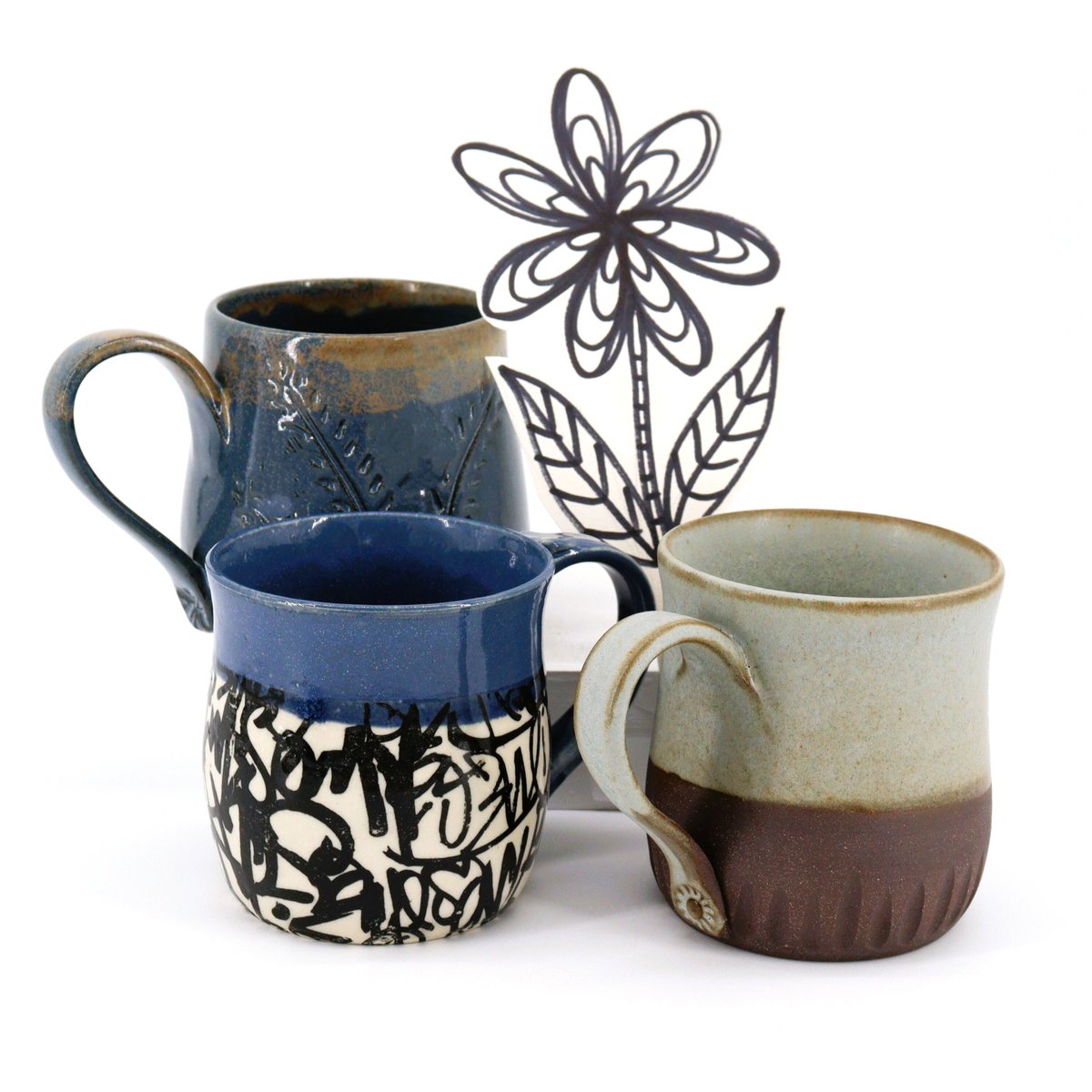 Jennifer Deltombe enjoys creating mugs decorated with floral, patterns and carvings. Pick up one of Jennifer's mugs and save $5! Sale ends March 31. March Mug Sale: artsandheritage.ca/collections/ma… #marchmugsale #IWD2024 #fun #potter #pottery #mugs #sale #gallery #giftshop #local