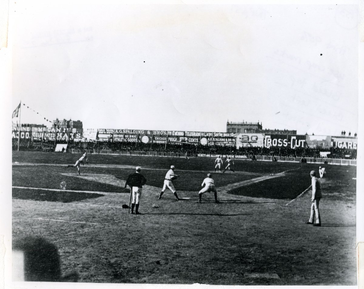 Polo Grounds, Opening Day, April 29, 1886. Photographer Richard Hoe Lawrence.