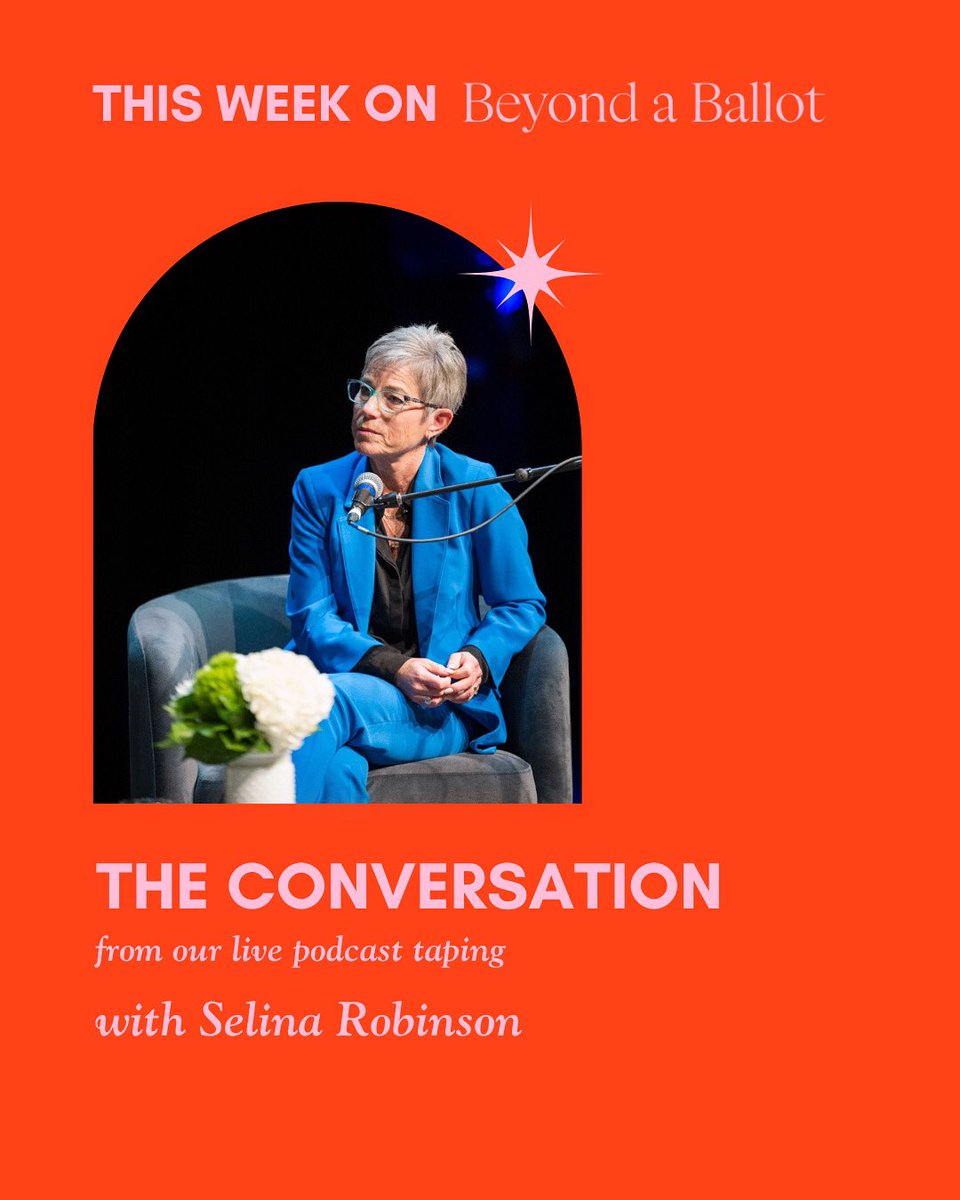 Our podcast episode with Selina Robinson comes out tomorrow. Make sure to tune in! 
Find the Beyond a Ballot Podcast on Apple, Spotify or Audible!