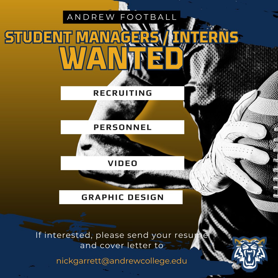 🚨STUDENT INTERNS WANTED @Dcanes40Lucas @coach_jrob31