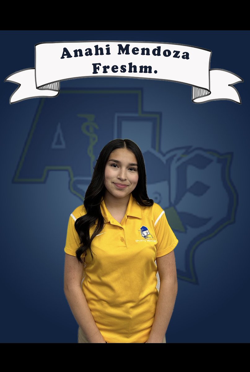 NATM 24⚕️SAT shoutout📢
Anahi Mendoza 1 year in program 💛💙
Fave memory: being able to experience games on the field instead of on the stands. I not only got a better view but was able to help with injuries and meet lots of new people. <a href="/EHS_TROOPER_AT/">TROOPER_AthlTraining</a> <a href="/EastwoodSports/">Eastwood Performance & Athletics Network</a>