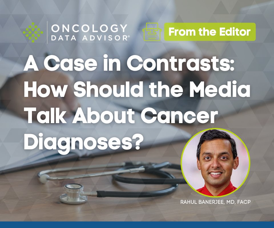 Oncology Data Advisor (@oncdata) on Twitter photo In his latest blog, Editor-in-Chief <a href="/RahulBanerjeeMD/">Rahul Banerjee, MD, FACP</a> contrasts 2 recent cases of #cancer diagnosis reporting—Princess Kate and Rep. Steve Scalise—and how these are opportunities to raise awareness while also prioritizing privacy and facts vs speculation.
oncdata.com/news/a-case-in… In his latest blog, Editor-in-Chief <a href="/RahulBanerjeeMD/">Rahul Banerjee, MD, FACP</a> contrasts 2 recent cases of #cancer diagnosis reporting—Princess Kate and Rep. Steve Scalise—and how these are opportunities to raise awareness while also prioritizing privacy and facts vs speculation.
oncdata.com/news/a-case-in…
