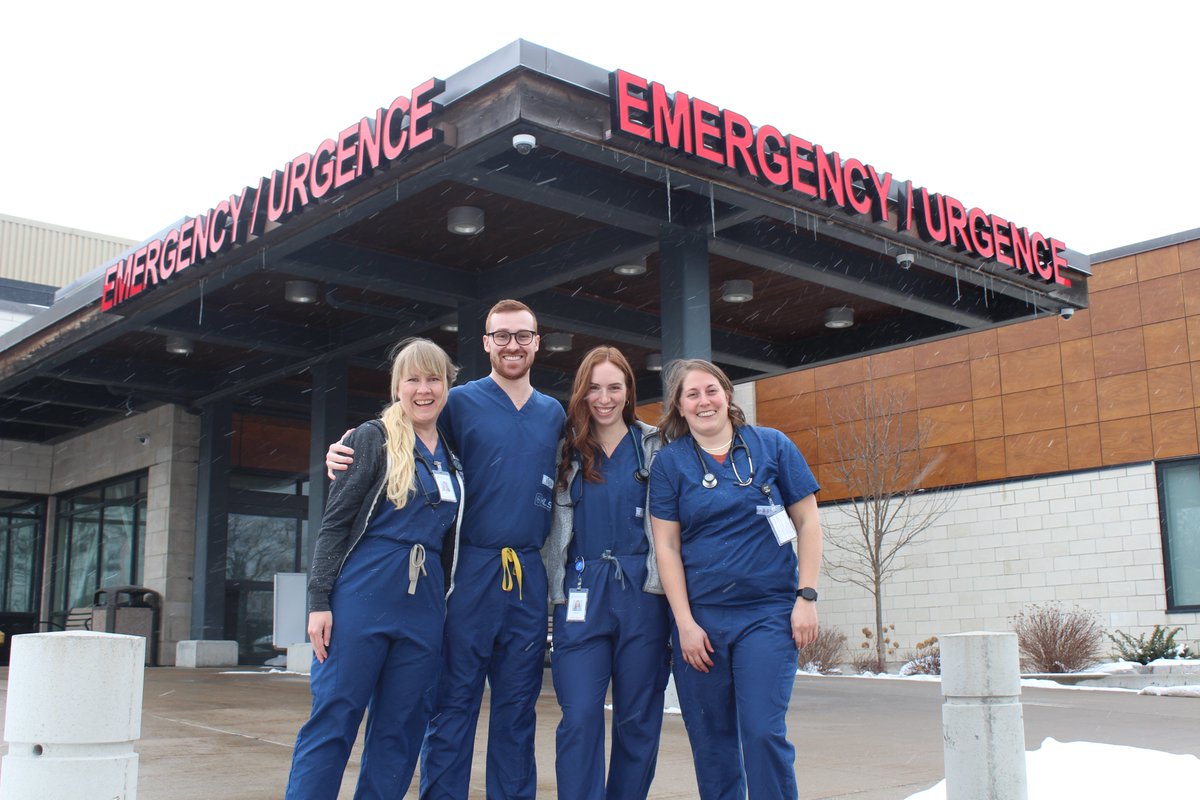 Sending a heartfelt goodbye to our four NOSM Clerks! Your dedication, passion, and hard work have made a lasting impact on our hospital, and community. Wishing you all the best as you continue your journey in medicine. #NOSM #NOSMMED #GBGH #FutureDoctors #medicallearners @thenosm