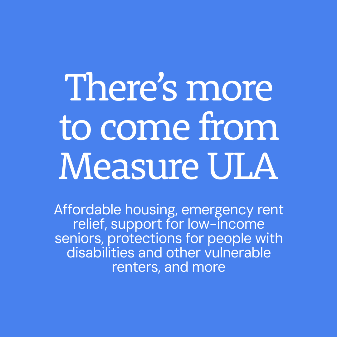 With a guaranteed right to counsel fully funded through Measure ULA beginning to roll out this year, tenants will now be able to have legal representation when it matters most. Shoutout @SAJE_ShiftPower @RTCLosAngeles @MoveLATransit @CalOrganize @All4Transit + entire coalition.