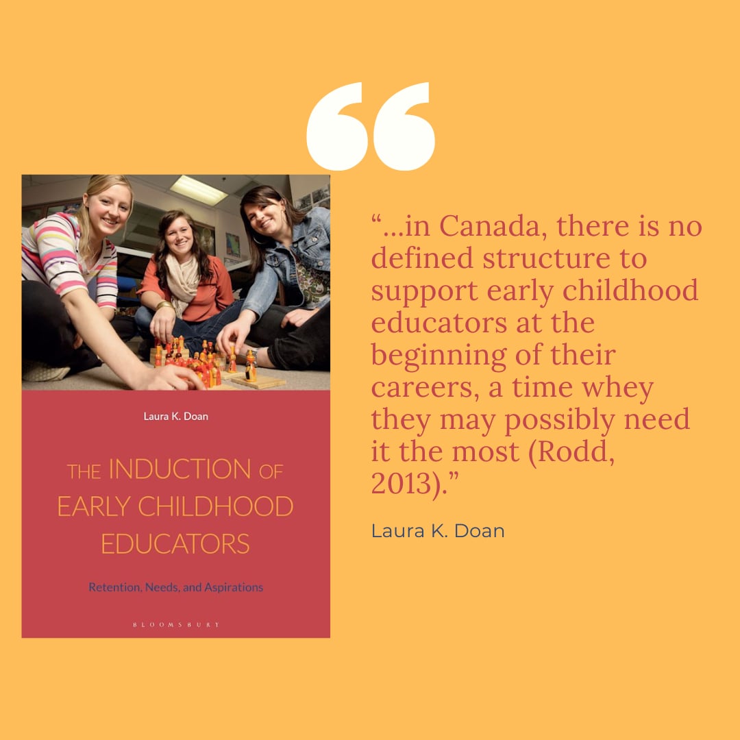 It was a joy to bring early childhood educators' early experiences forward in this book.  Induction matters.  @BloomsburyAcEd @BloomsburyBooks @TRUResearch @ECEBC1 #theinductionofearlychildhoodeducators #peermentoring #communitiesofpractice
