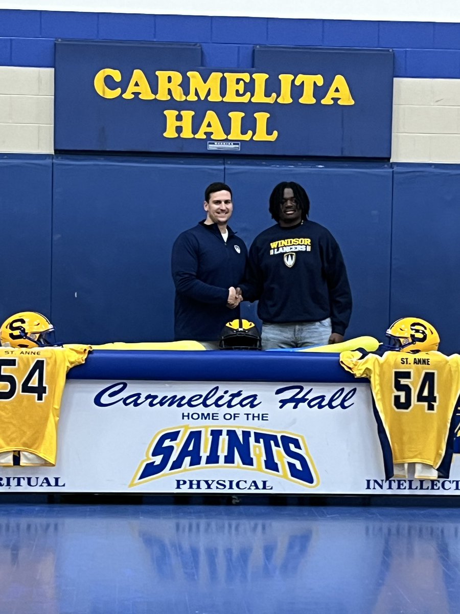 Congratulations to Eloge Batalonga on signing with the University of Windsor on a Football scholarship.