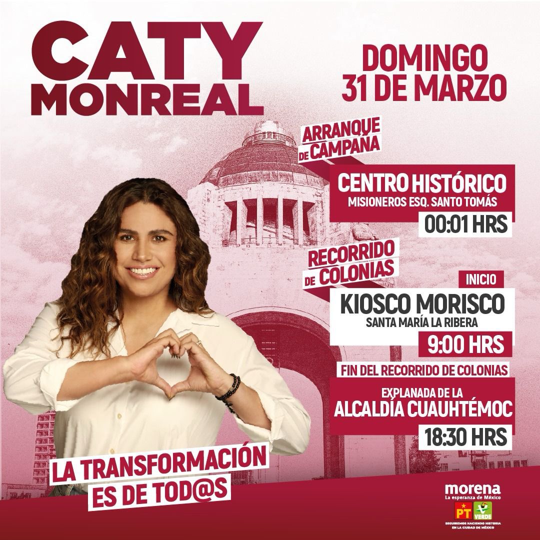 Nos vemos el domingo con @catymonreal_