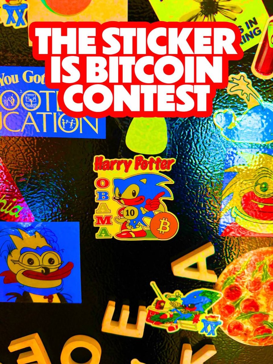 🏆THE STICKER IS BITCOIN CONTEST🏆

The Sticker is BITCOIN contest is here! 

How to participate. 

- Post Stickers in public places
- Take a photo of your sticker posted in a public space. Get creative!
- Tweet photo of sticker on twitter and user #thestickerisbitcoin
- Repeat!…