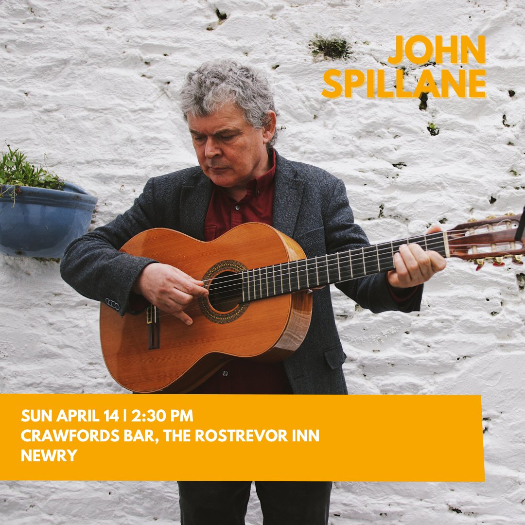 Announcing! I will be playing Crawford's Bar at The Rostrevor Inn on Sunday April 14th, 2:30pm. Tickets £12.50 Call 028 417 39911 to book.