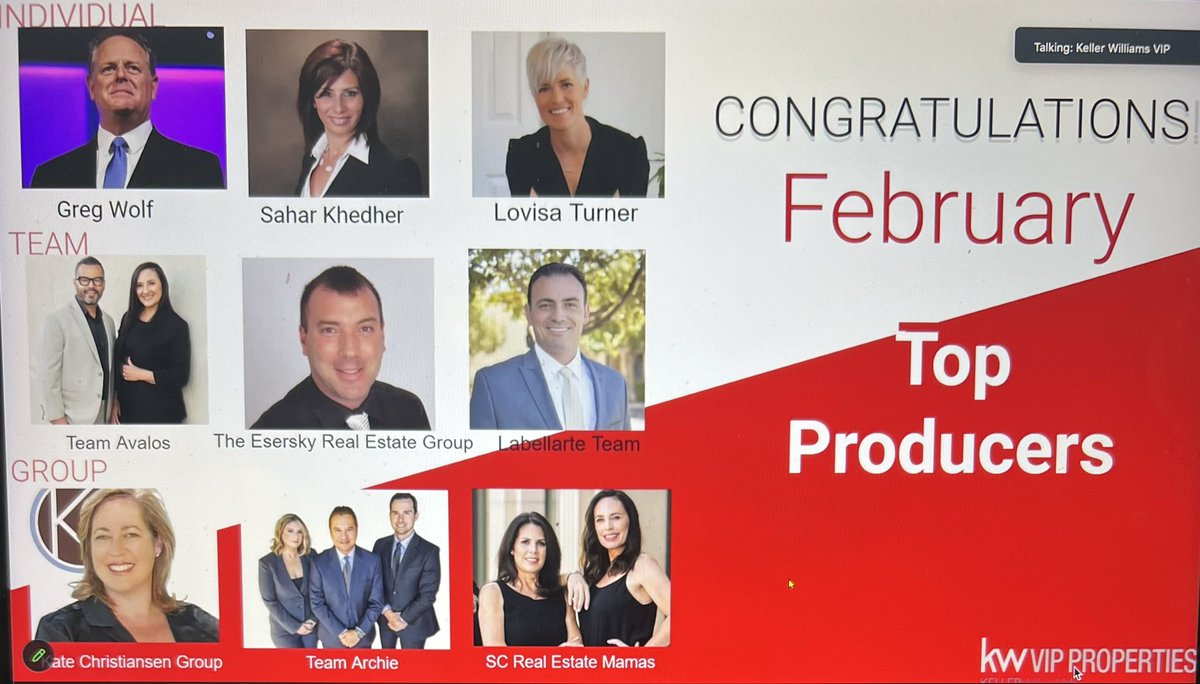 Honored to be mentioned among these top performers at our office and we owe it all to our clients who trust us with all their real estate needs. We appreciate you and are grateful for allowing us to be your Realtors of choice. Thank you!! 🙏🏼
#TeamAvalos #KellerWilliamsRealty