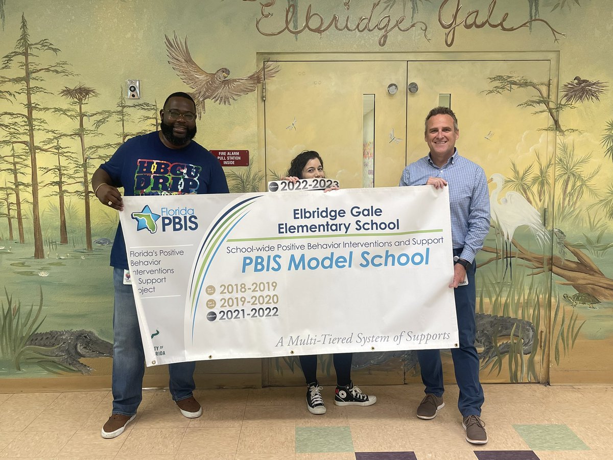 Thank you Dr. Murphy for visiting @ElbridgeGaleES. We appreciate your support and guidance. 💜 We are a proud @flpbis Platinum Model School! @pbstrulymatters @pbcsd @SLLpbc @PBISApps #SchoolLife #TeacherLife #MrsTobinTeaches #GATORS #Thankful #LiveLoveTeach