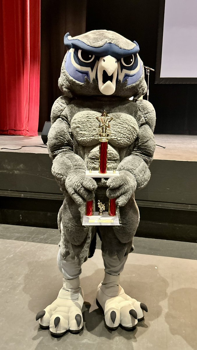 Bringing home some hardware! This crew took 2nd place in Job Olympics today! They have worked hard the past couple of months to prepare for this event. Go Owls 🦉💙