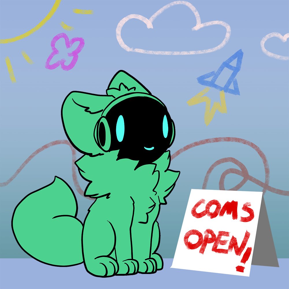Commission slots open! from large painted works, refs, comics to stickers. Dm for a slot or check out my page for prices. #furry #furryart #protogen