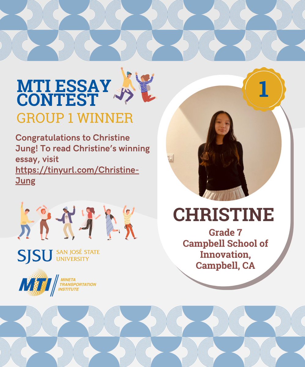 Congratulations to Christine Jung for winning our annual essay contest! Christine's essay proposes individual, community, and legislative measures to mitigate the dangers of distracted driving. It's available to read on our website: tinyurl.com/Christine-Jung #VisionZero2030