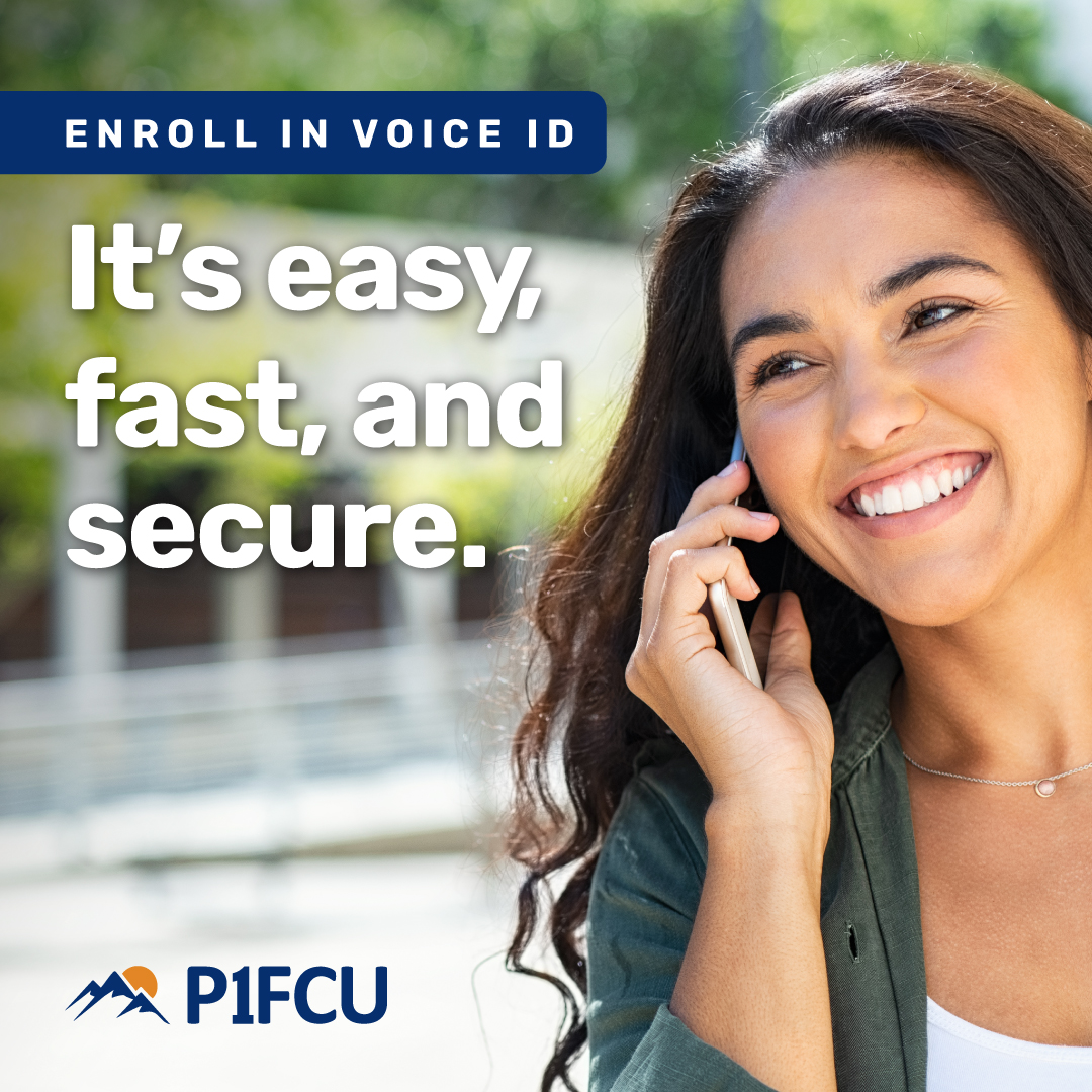 VoiceID, our newest phone security feature, helps keep your account even more secure and enables us to quickly verify you with your voiceprint! Visit p1fcu.org/voice-id to learn more. #informationsecurity #fraudprotection #creditunion