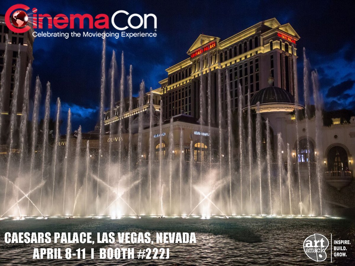 CinemaCon is coming up, and you can count on Art Attack to be there! Stop by our booth and see what products and attractions Art Attack brings to the world of entertainment! #InspireBuildGrow #Cinemacon #Cinemacon2024 #LasVegas #Nevada #Entertainment #Tradeshow