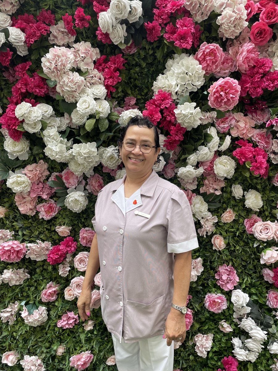 Silvia Salmeron, our Laundry Supervisor who has worked here for 35 years, tells us what #WomensHistoryMonth: This month is important because of all the jobs a woman has each day. I am proud to come do my job here, then I go home & start my 'second shift' as a wife & a mother.