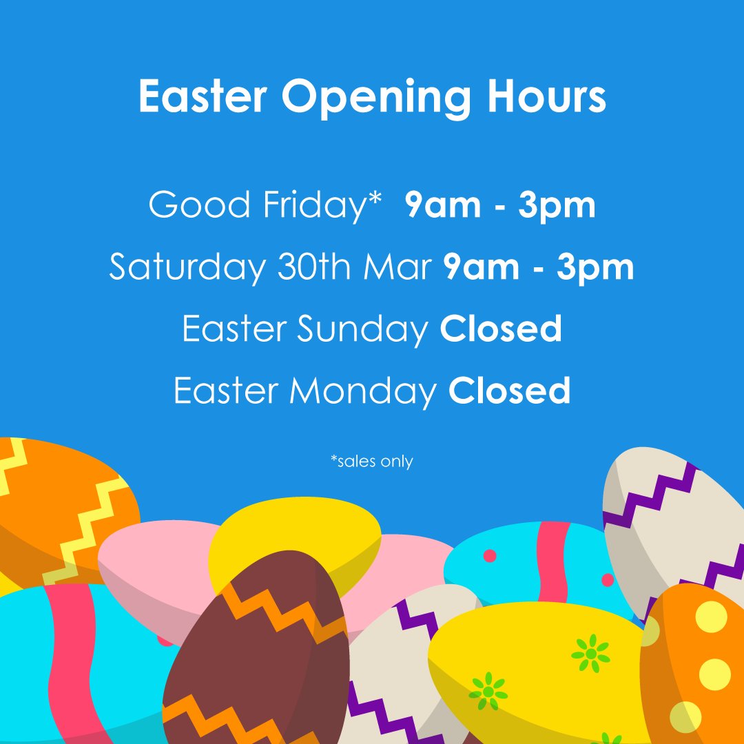 Please note the opening hours of our customer service teams over this coming Easter weekend. (Claims lines are unaffected and remain open 24/7)