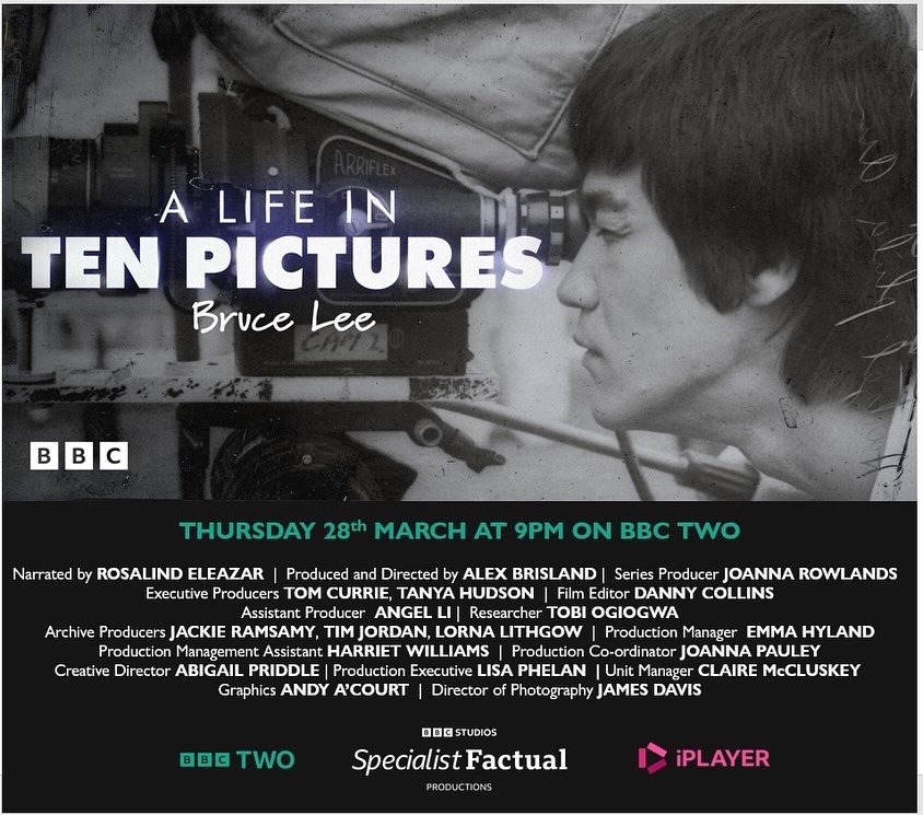 Tom Currie (@tomcurrietv) on Twitter photo 9pm <a href="/BBCTwo/">BBC Two</a> tonight - A Life in Ten Pictures: Bruce Lee. A huge thank you to Shannon and the Lee family, and of course our brilliant and dedicated team. Congratulations to director <a href="/alexbrisland/">Alex Brisland</a> editor Danny Collins, AP Angel Li and DP <a href="/jamesdcam/">James Davis</a>
#BruceLee #ALifeinTenPictures 9pm <a href="/BBCTwo/">BBC Two</a> tonight - A Life in Ten Pictures: Bruce Lee. A huge thank you to Shannon and the Lee family, and of course our brilliant and dedicated team. Congratulations to director <a href="/alexbrisland/">Alex Brisland</a> editor Danny Collins, AP Angel Li and DP <a href="/jamesdcam/">James Davis</a>
#BruceLee #ALifeinTenPictures