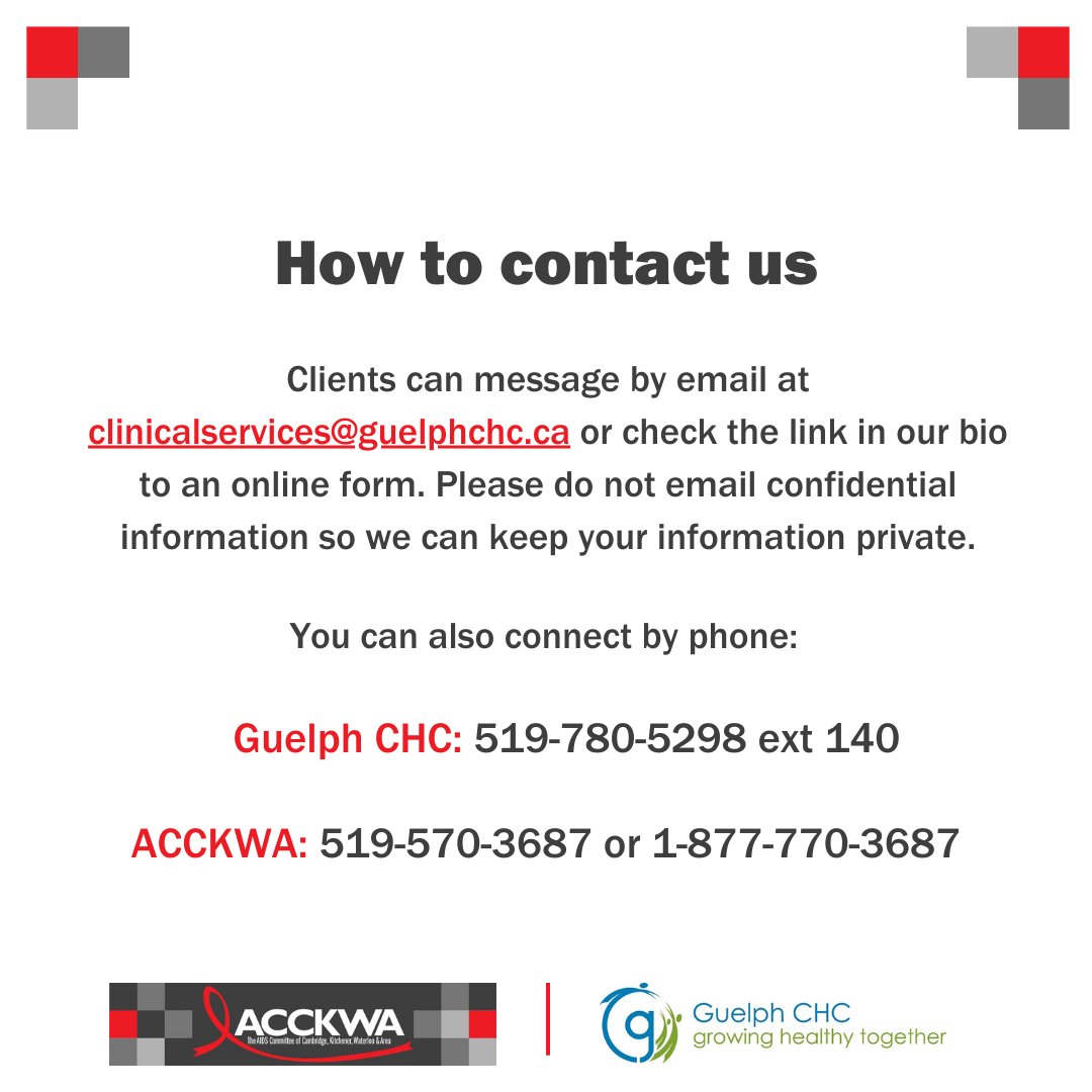 HIV related services in Guelph will be delivered by ACCKWA! #HIV