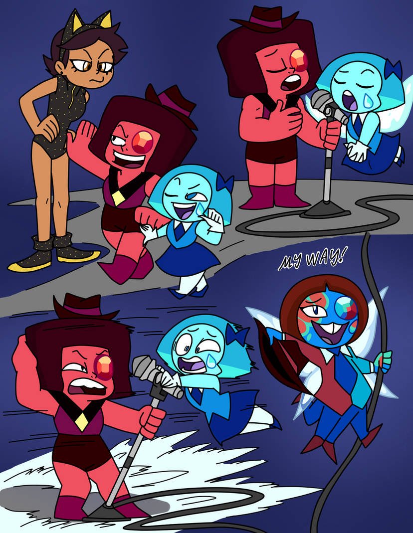 Cartoon Crossover Sing Parody: 'My Way' Sing by Aquamarine and Ruby Eyeball/ #stevenuniverse #theowlhouse #aquamarine #ruby #aquaball #crossover #cartoon